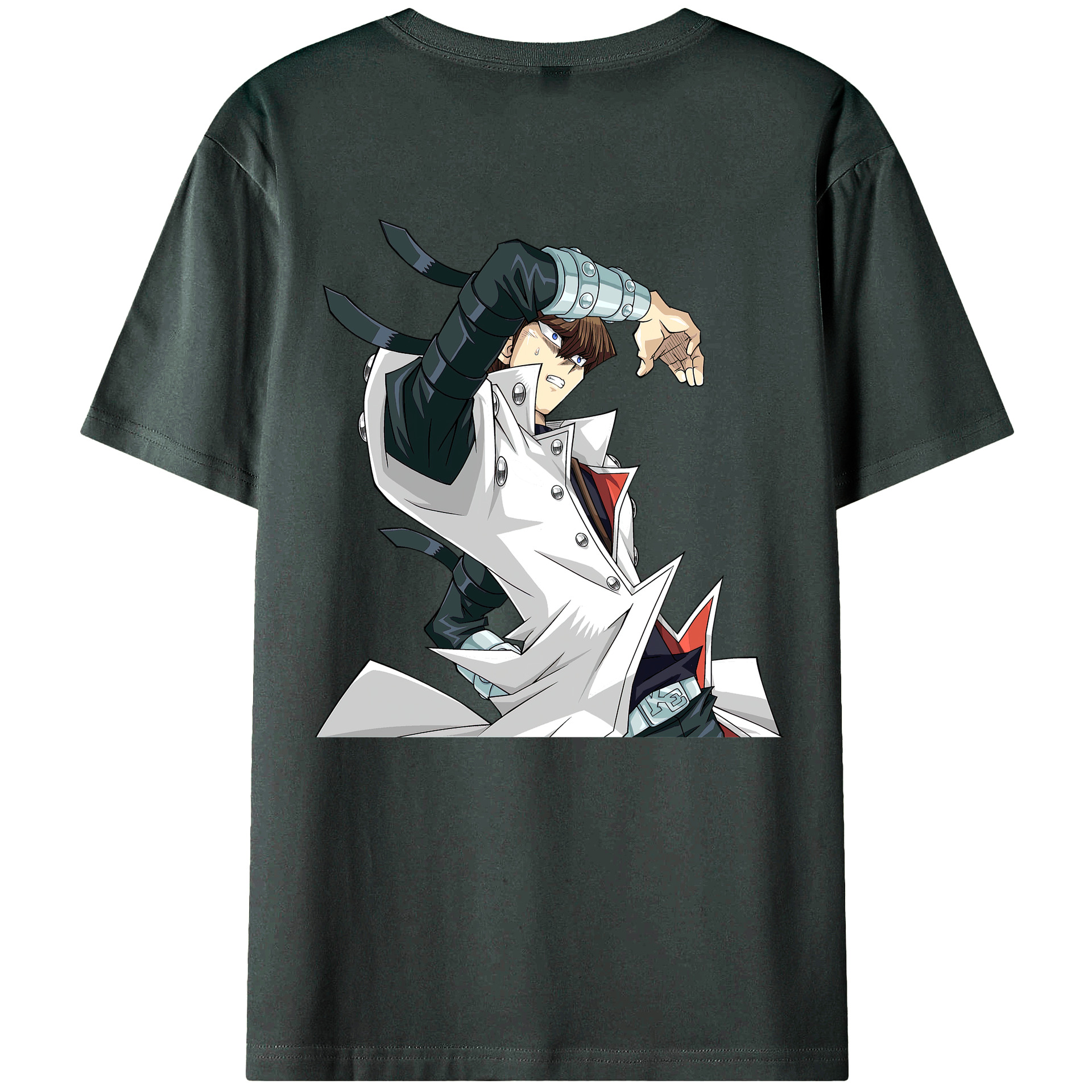 （画像用） 遊☆戯☆王 Yu-Gi-Oh! 綿100％ メンズ半袖Tシャツ（バックプリント） 通気性